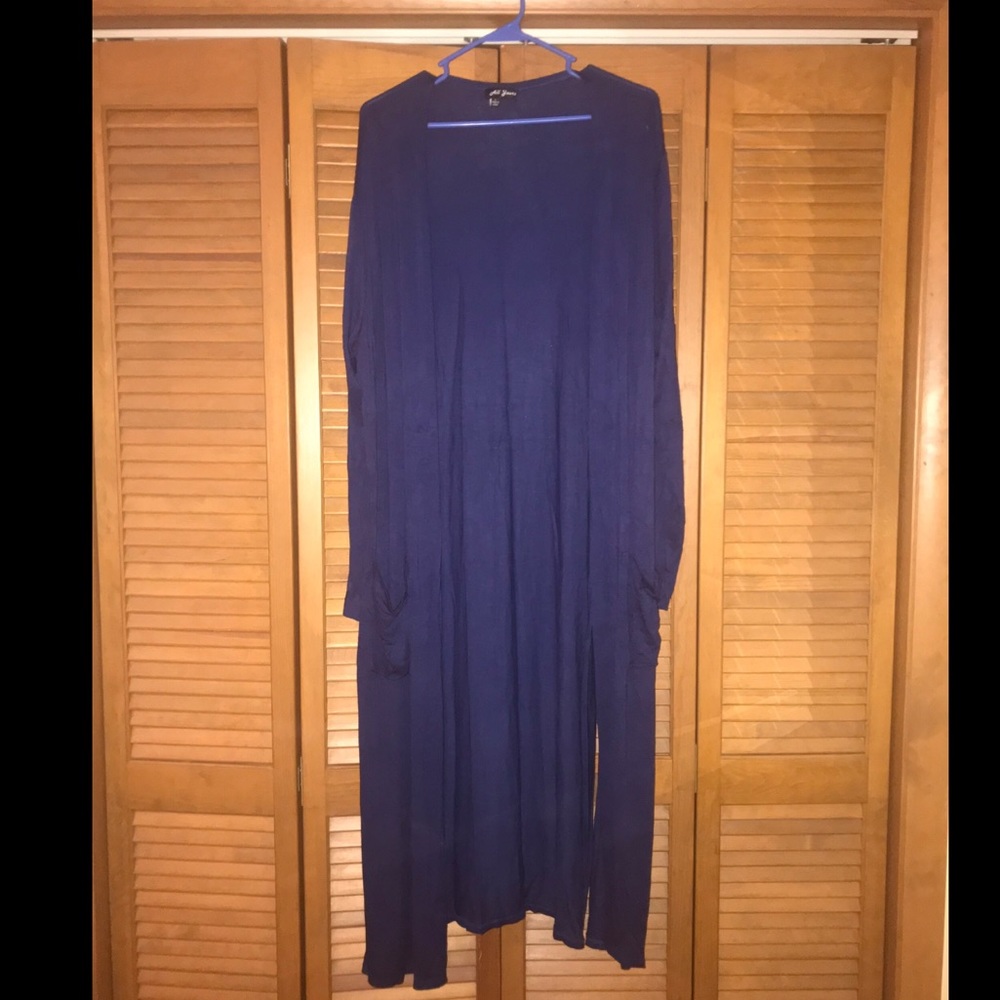 Long Navy Duster
